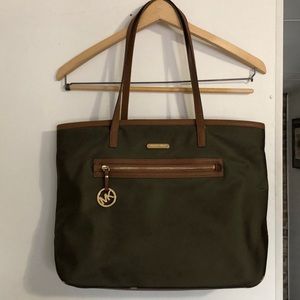 Michael Kors green tote